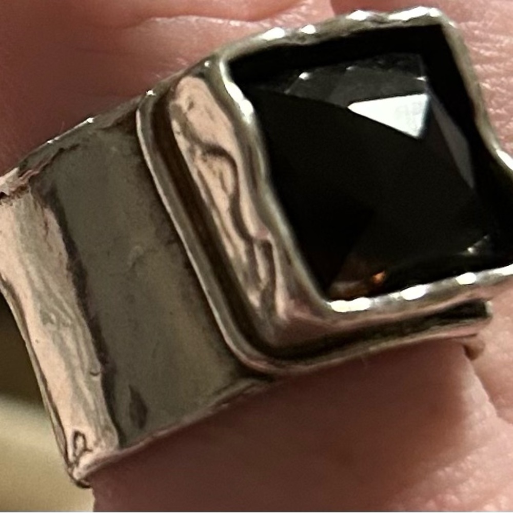 SILPADA Sterling Silver 925 Smokey Quartz Dusk Till Dawn Ring Size 7 - Picture 2 of 11
